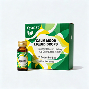 Liquide Oral Premium Calm Mood 60ml, 30 Bouteilles – Compléments Santé pour Soulagement du Stress et Bien-être Adulte – Fourniture en Gros OEM - Product Image 1