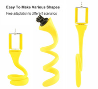 Support de téléphone flexible, perche à selfie, support paresseux, support de fixation à pince, support de téléphone pour voiture, support de table, mini support de caméra, support banane