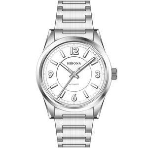 Montre sport pour homme classique haut de gamme, vente chaude, entièrement en acier inoxydable, cadran de luxe, résistante à l'eau, automatique, montre-bracelet - Product Image 3