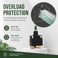 Adaptateur de courant RV Guankai 30A à 125V avec disjoncteur de protection contre les surcharges NEMA 5-15P NEMA TT-30R en cuivre