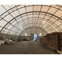 Tente de ferme en bâche enduite de PVC avec structure métallique de haute qualité 40x80 pieds, abri de stockage étanche certifié CE/ISO