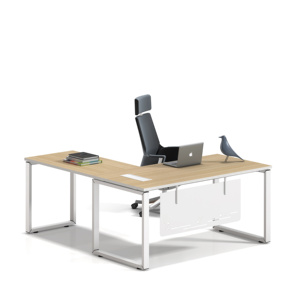 Set di Scrivanie Modulari Moderne per Uffici Open Space, Casa, Hotel, Ospedale, Officina, Scuola, Design con Panca Condivisa e Spazio di Archiviazione - Product Image 2