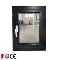 Ventanas Modernas Americanas de Aluminio con Doble Acristalamiento, Tipo Casement, Resistentes a Huracanes, Aisladas Acústicamente, con Certificación Energy Star y CE