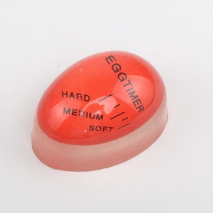 Minuterie de changement de couleur des œufs, délicieux, doux, durs, cuisson des œufs, cuisine, résine écologique, minuterie des œufs, outils de minuterie rouge - Product Image 6