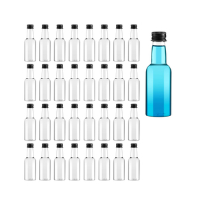 Bouteille vide en plastique PET OEM 50ml 125ml 330ml pour vin, bière, thé, soda avec bouchon à vis en aluminium/CRC/plastique et sérigraphie - Product Image 1