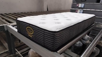 Matelas hybride à ressorts ensachés et mousse, fermeté moyenne, taille simple, pour usage hôtelier, avec housse amovible en tissu polyester, mobilier de maison