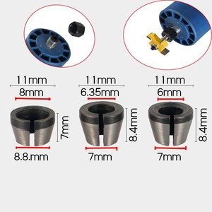 Milling Cutter Shank Bushing 6mm 1 4 8mm Carbon Steel Adaptor For Woodworking Trim Machine Chuck Conversion Tool - Product Image 4
