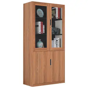 modern 2 door storage office furniture metal steel wooden wood teak file cabinet