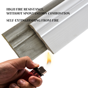 Plinthe en <span class=keywords><strong>PVC</strong></span> minimaliste moderne pour applications hôtelières, longueur de 3 mètres, lignes décoratives pour les coins des murs, accessoires de revêtement de sol - Product Image 4