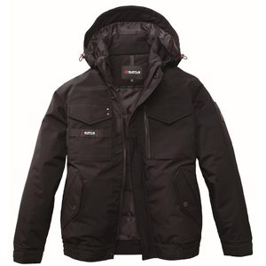 Chaqueta de Invierno Unisex BURTLE Negra con Tecnología Cordura de Carcasa Rígida, Talla 35 XL 5060, Resistente al Agua, Acolchada para Fitness, 5.0 Estrellas - Product Image 1