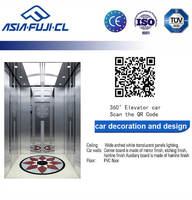 Ascenseur résidentiel moderne Fuji CL Lift 3000KG/5000KG Ascenseur de cabine avec entraînement AC Machine de traction sans engrenage pour utilisation en centre commercial