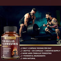 Complément alimentaire pour soutenir l'immunité avec des capsules de Tribulus Terrestris, Ashwagandha et racine de Maca (60 capsules) pour adultes