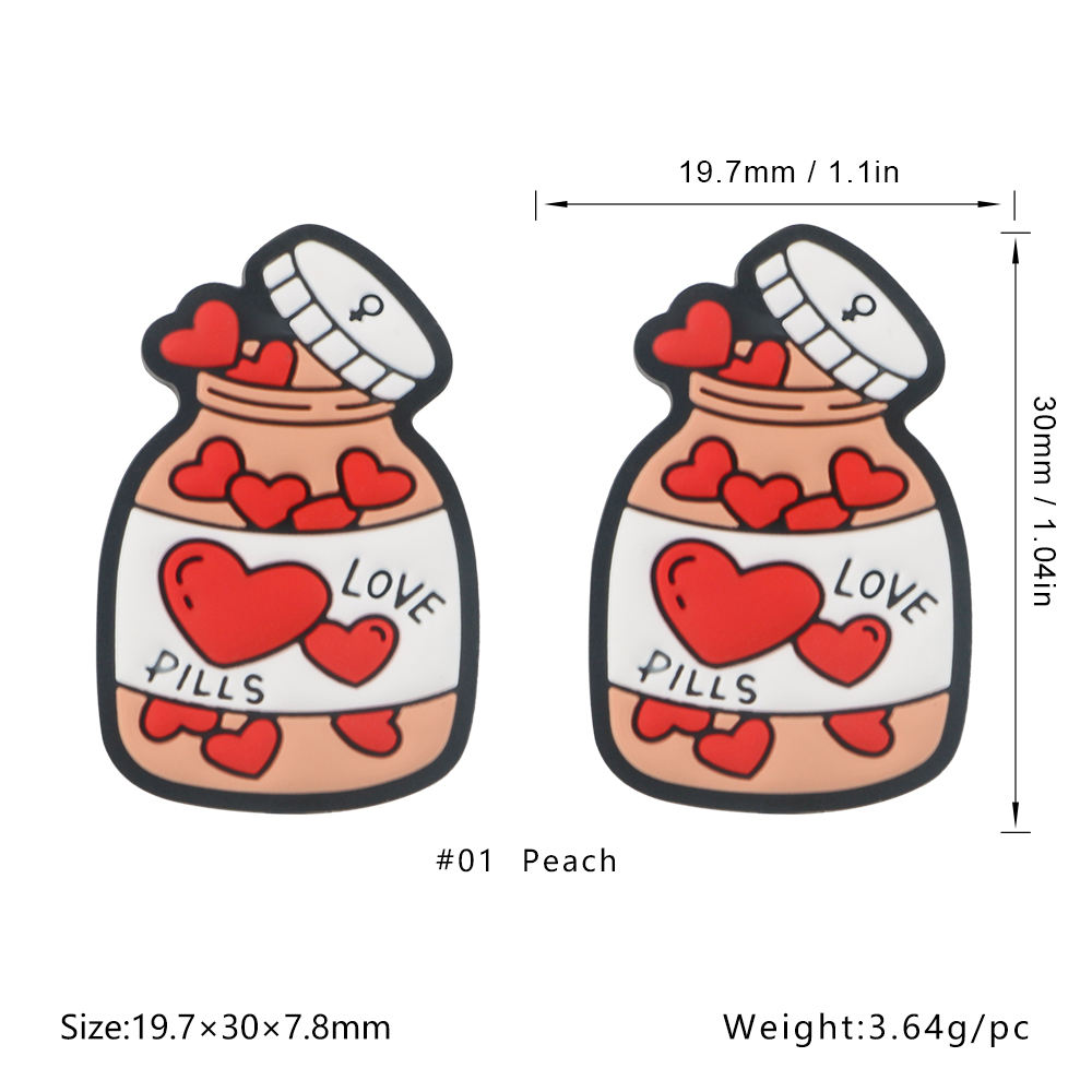 Love bottle Focal bead SA402