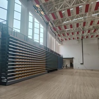 Système de sièges télescopiques rétractables JY-706 pour terrain de basket-ball, gymnase intérieur, stade, gradins pliants