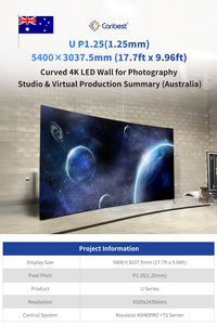 Canbest U sottile pannocchia P1.25 1.25Mm 4800x2700Mm 15,7x8,8 ft schermo per interni a parete Video con potere ridondante in Usa - Product Image 5