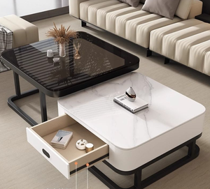 Tavolino da Caffè Bianco Contemporaneo per <span class=keywords><strong>Arredamento</strong></span> Interno Soggiorno, Vendita all'Ingrosso - Product Image 2