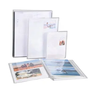 Funda extraíble de una serie de 2x6, 4x6, 6x8, 8x10, álbumes de fotos flexibles para libros de recortes, fácil