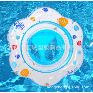 Bouée de bain gonflable pour bébé 45 cm avec siège, motif dessin animé, pour utilisation en piscine - Product Image 1