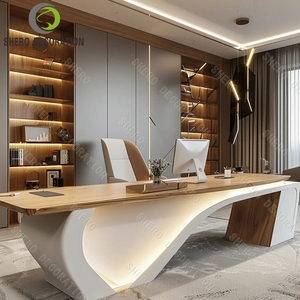Tùy chỉnh cao cấp điều hành bàn gỗ văn phòng quản lý thiết kế bảng - Product Image 5
