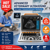 Échographe vétérinaire portable avancé 4D avec boîtier métallique, Doppler couleur, fonction cardiaque et élastographie