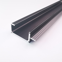 Poignée de meuble moderne en alliage d'aluminium en forme de barre pour armoires de cuisine, commodes, penderies et tiroirs, avec un design durable et écologique