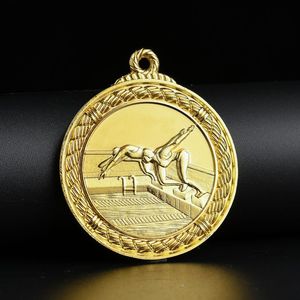 Großhandel kunden spezifische Medaillen Gold Silber Bronze Medaillen Rang Preis Champion Runde Zink legierung Medaille Schwimmen - Product Image 5