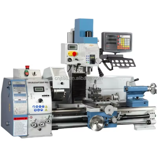 JT Medium Duty Home Hand Manual Horizontal Lathe Machine 4 Tool Stations 30-3000 RPM Spindle Speed 220V/380V Voltage 1 Year