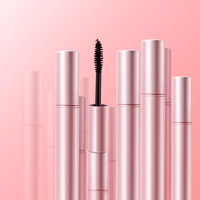 Mascara Végétalien Waterproof Longue Tenue Sans Cruauté Animale en Gros, Cosmétiques Maquillage Rose Gold, Mascara Fibres Sourcils