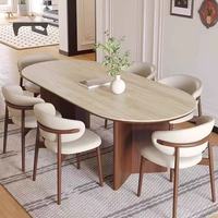 Chaise de salle à manger en bois massif au design nordique moderne, rembourrée en tissu, idéale pour restaurant, bar/cuisine domestique et hôtel.