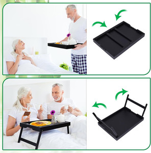 Support de téléphone <span class=keywords><strong>pour</strong></span> tablette Table de petit-déjeuner <span class=keywords><strong>pliable</strong></span> en bambou <span class=keywords><strong>Plateau</strong></span> de lit réglable <span class=keywords><strong>pour</strong></span> <span class=keywords><strong>ordinateur</strong></span> portable avec pieds - Product Image 5