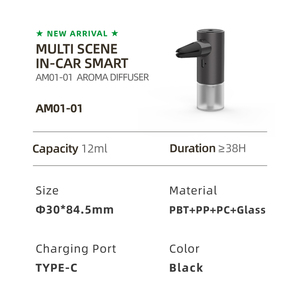 Máy khuếch tán hương thơm tự động gắn tường điều khiển bằng AI thông minh, mini, di động, sạc lại được - Product Image 2