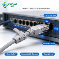 Protège-câble RJ45 anti-frottement, gaine de protection en caoutchouc PVC anti-pliage pour connecteur modulaire 8P8C, multicolore