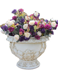 Vaso da Fiori Vintage Minimalista per Balcone, Decorazione da Esterno per Cortile, Grande Vaso a Piedistallo, Scultura Ornamentale per Matrimoni - Product Image 5