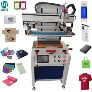 Shenzhen Zeefdruk Machine Speelgoed Flatbed Print Zuinige Industriële Stof Serigrafische Printer