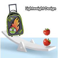 Ensemble de sacs à roulettes de football pour enfants : sac à dos de voyage, boîte à lunch, trousse à crayons, gourde et fournitures scolaires