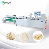 Machine à fabriquer des wraps mexicains, des chapatis, des rotis, des lavash, des pains pita, ligne de production automatique de tortillas de farine