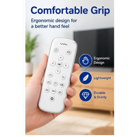 Nouvelle télécommande universelle multifonction de remplacement, 16 boutons, blanche, étanche, pour projecteur, prise en charge de la personnalisation, portée de 10 m