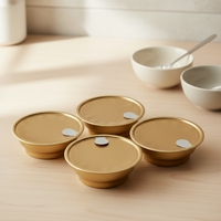 939 #   Boîte ronde en aluminium vide de qualité alimentaire, en deux parties, pour l'emballage de soupes, de viandes, de biscuits et de chewing-gums
