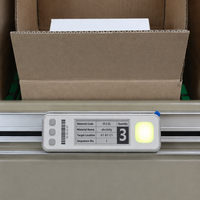 Étiquette électronique d'entrepôt Picksmart avec bouton tactile, système WMS PTL, écran d'affichage E Ink, étiquette de picking à lumière LED