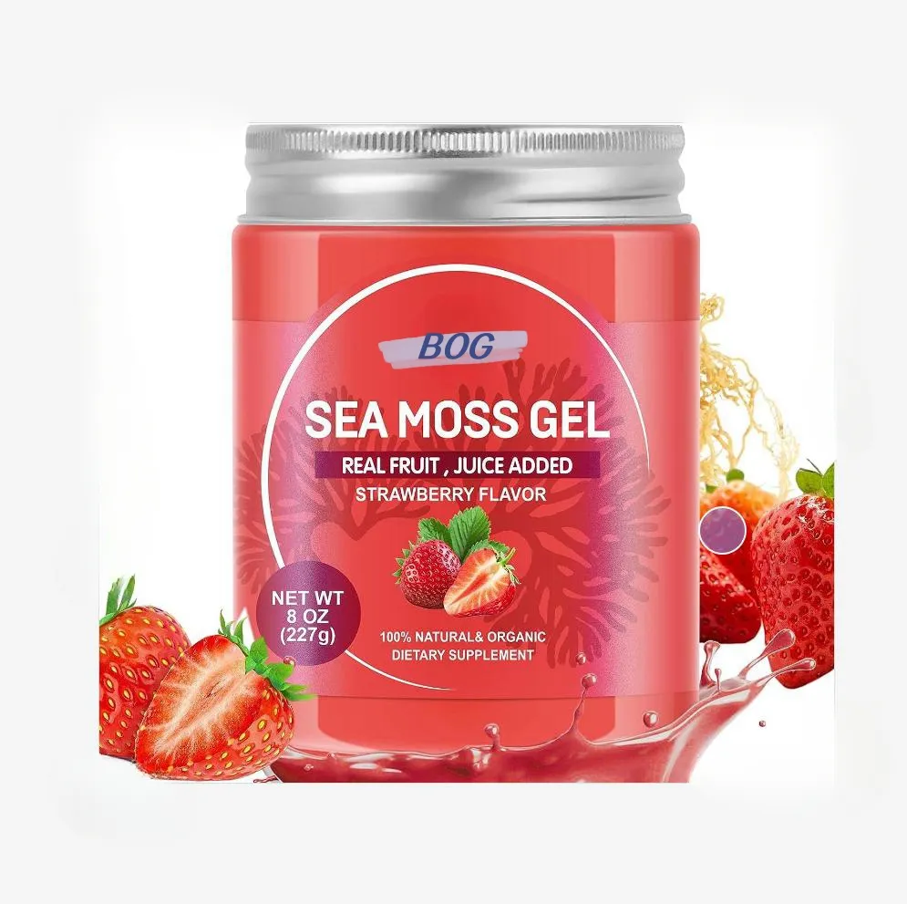 Private Label Organic Sea Moss Gel Wildcrafted Irish Seamoss Gel Nutritious Vegan Vitamin Supplement Rich in Minerals & Protein