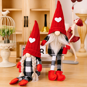 Gnomo di Natale Svedese Tomte in Peluche Fatto a Mano, Decorazione per Bar, Casa, <span class=keywords><strong>Cucina</strong></span>, Postazione Caffè, Tavolo, Scaffale, Regalo in Stile Scandinavo Rustico - Product Image 4