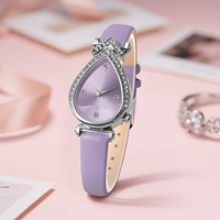 Reloj de Pulsera de Cuarzo W013 para Mujer, Correa de Cuero a Juego, Popular, Venta al por Mayor, Reloj de Mujer Barato