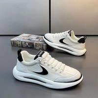 Chaussures de course décontractées d'été pour hommes, respirantes, en maille, rehaussantes, à lacets, antidérapantes pour l'extérieur