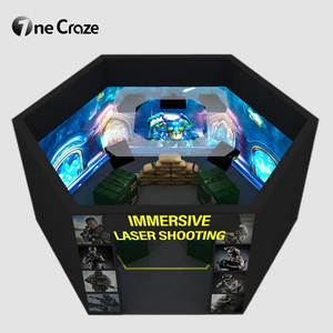 เครื่องเกมอาร์เคดเสมือนจริง 54 ธีม พร้อมระบบ VR จำลองสถานการณ์ยิงปืนแบบอินเทอร์แอคทีฟ ฉายภาพบนผนัง จำลองการล่าสัตว์ - Product Image 5
