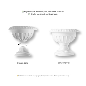 Vaso/Contenitore in Plastica Ecologico Leggero e Durevole a Forma di Urna Romana, Misura Standard Piccola, <span class=keywords><strong>per</strong></span> Decorazioni Casa/Matrimonio - Product Image 5