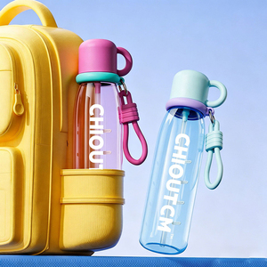 Large Capacity 750ml PC <b>Straw</b> <b>Cup</b> Stylish Drop-proof Heat Resistant Plastic Sports Bottle Portable Space <b>Cup</b> - Product Image 3