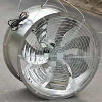 Ventilateur de circulation d'air pour serre en acier inoxydable à faible bruit électrique |   Roulement à billes |   Équilibre de l'humidité pour la croissance des plantes |   Support mural