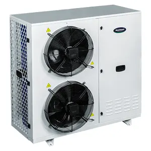 BesCool Nouvelle unité de condensation de stockage de chambre froide de type boîte de haute qualité 5HP 2 ventilateurs avec commande électrique multifonctionnelle