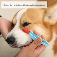 Brosse de toilettage pour animaux de compagnie, écologique et luxueuse, pour chiens et chats, outil de nettoyage des yeux, peigne anti-taches de larmes pour usage en salle de bain