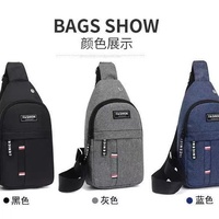 Sac bandoulière messager de voyage pour homme, sac de poitrine en nylon imperméable, sacs à bandoulière croisés, vente en gros d'usine